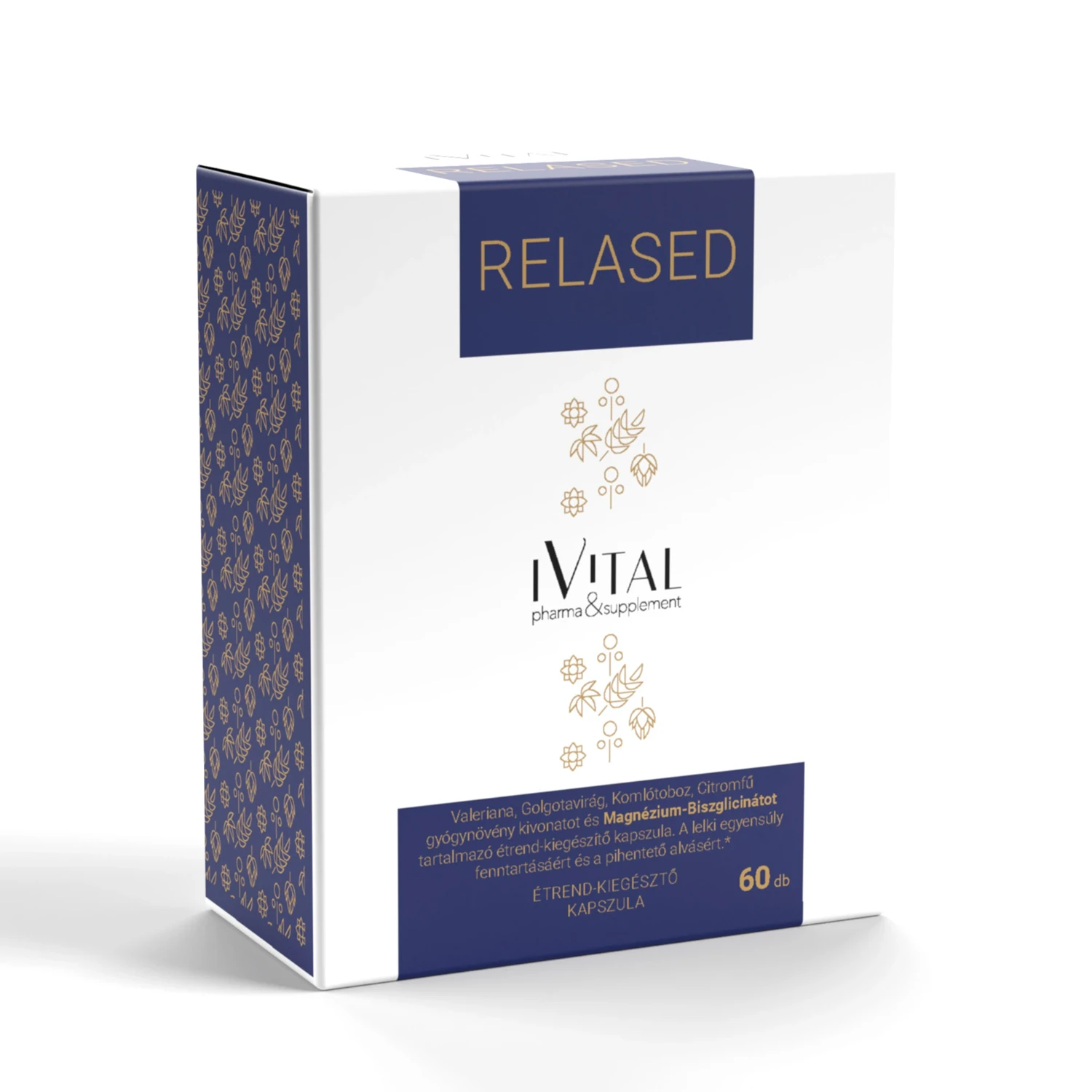 RELASED étrend-kiegészítő kapszula - márkanév és logó látható