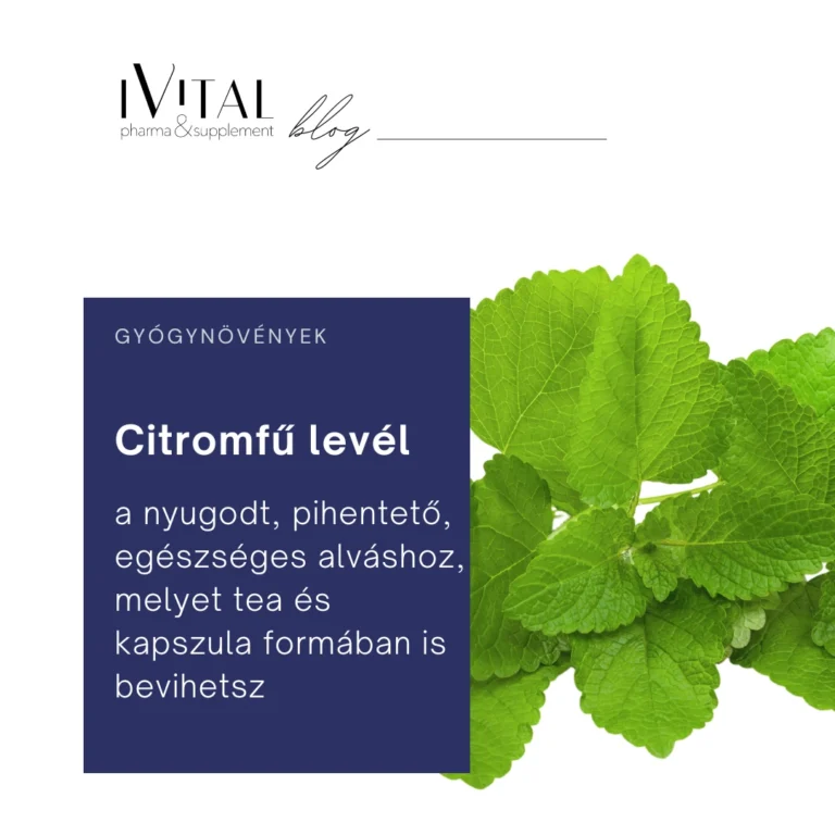Citromfű levél – gyógynövény a nyugodt, pihentető alváshoz, tea és kapszula formában