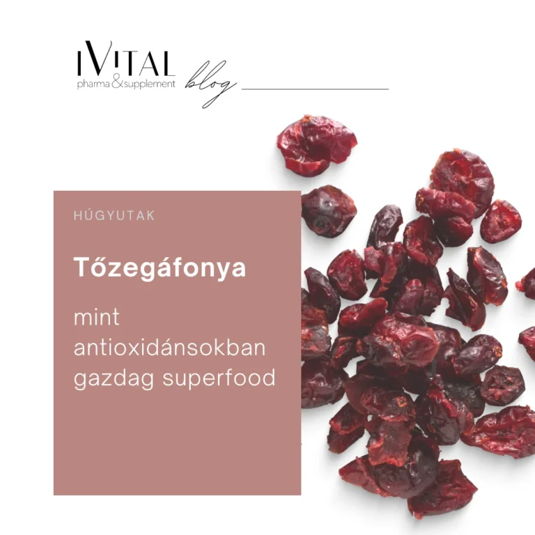 Tőzegáfonya – antioxidánsokban gazdag superfood a húgyutak egészségéért
