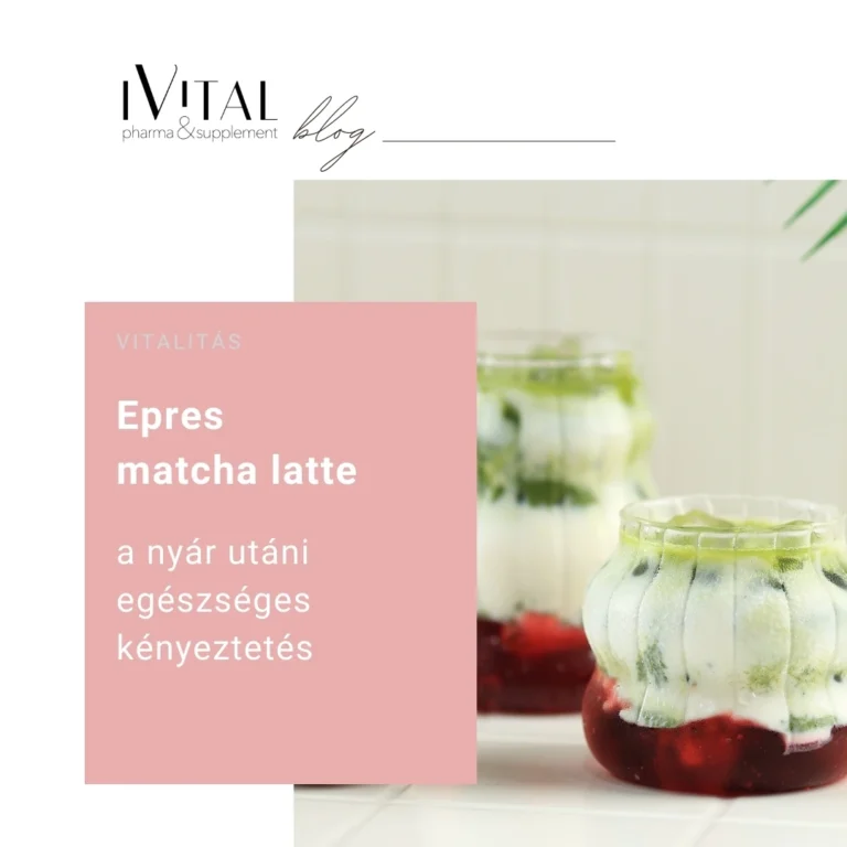 Epres matcha latte – a nyár utáni egészséges kényeztetés