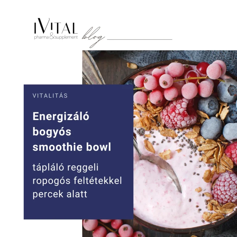Energizáló bogyós smoothie bowl ropogós feltétekkel – tápláló reggeli percek alatt